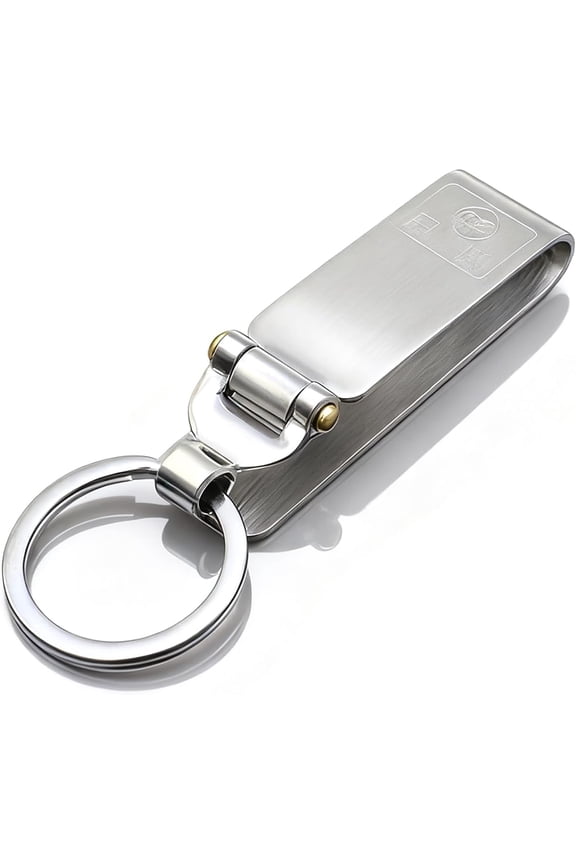 Stainless Steel Keyring Security Belt Clip Key Chain,used in sports Pants, Pockets,Durable Multi-ring Key Holder