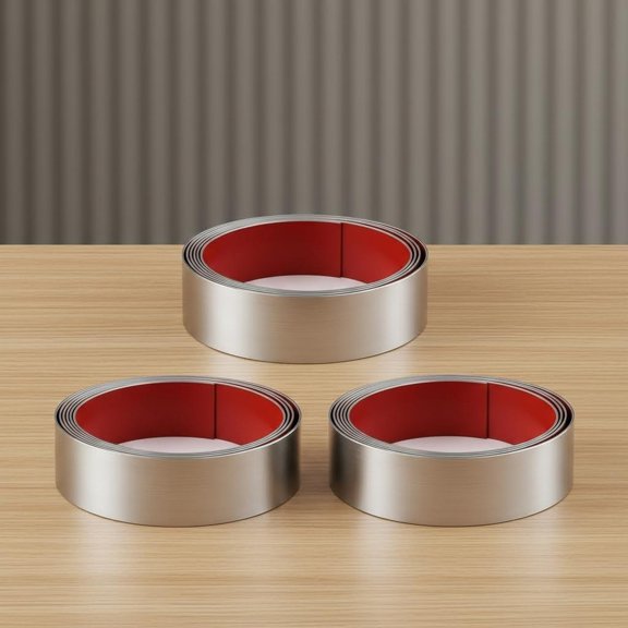 Stainless Steel Kick Plate for Protection Decoration DIY Self Adhesive Metal Kick Plates for Interior or Exterior Wall Kitchen Cupboard Dishwasher