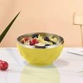 thumbnail image 1 of Stainless Steel Young Ones Bowl, Insulated Double Wall Sammy Soup Bowl, Thermal Rice Dish, for Lunches, Institute Meals, and Home Dining, Yellow, by FAJHHA, 1 of 7