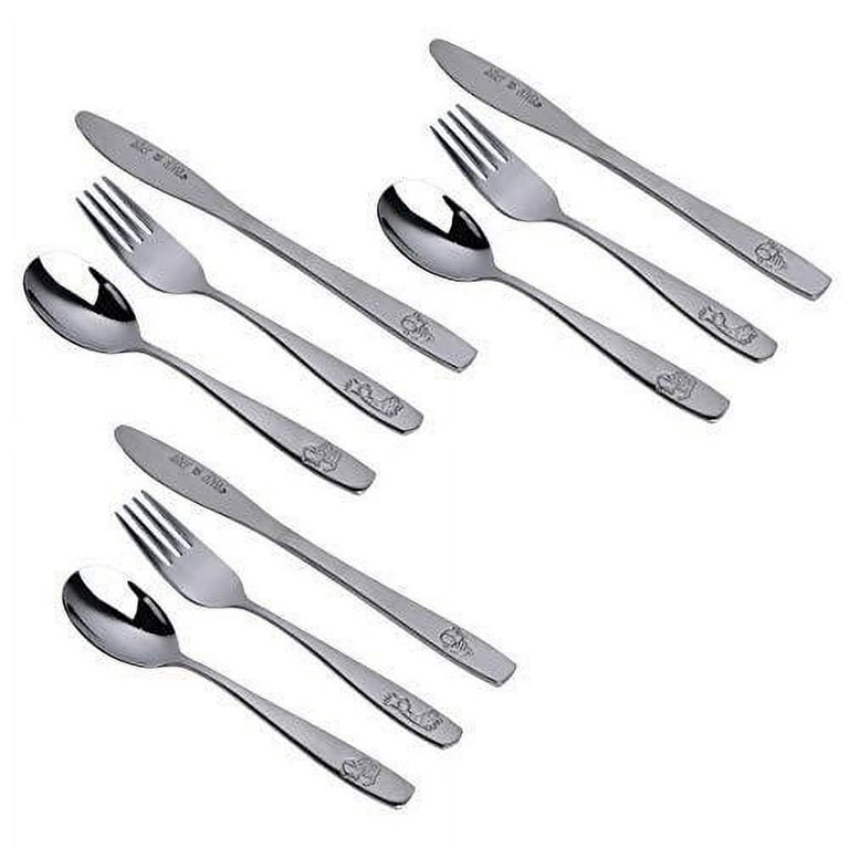 12PCS Toddler Forks Toddler Utensils ,Stainless Steel Baby Forks, Silverware