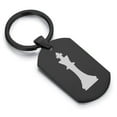 thumbnail image 1 of Stainless Steel King Chess Piece Dog Tag Keychain Circle Ring, 1 of 2