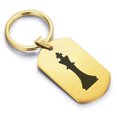 thumbnail image 1 of Stainless Steel King Chess Piece Dog Tag Keychain Circle Ring, 1 of 2