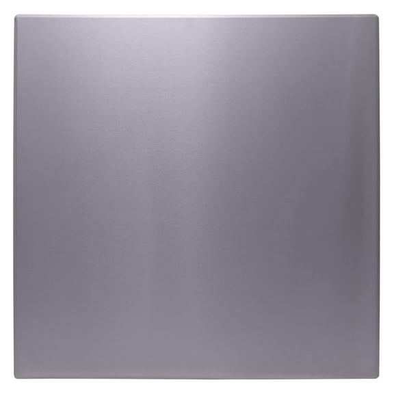 Stainless Steel Kitchen Backsplash, 30" x 30", Polished, Modern, Magnetic, Formed Edges, 15 lbs, 1 piece