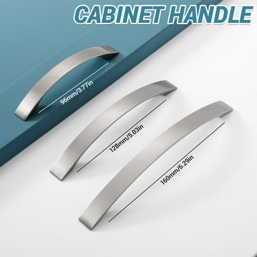 Stainless Steel Kitchen Cabinet Handles Bar Pulls, Brushed Nickel Finish, Modern Design
