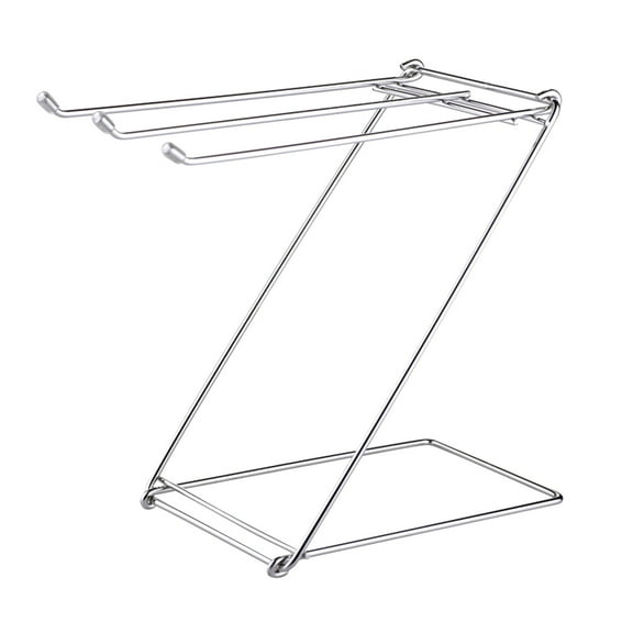 Stainless Steel Kitchen Countertop Drying Rack Dishcloth and Towel Holder Drain Shelf for Table Top