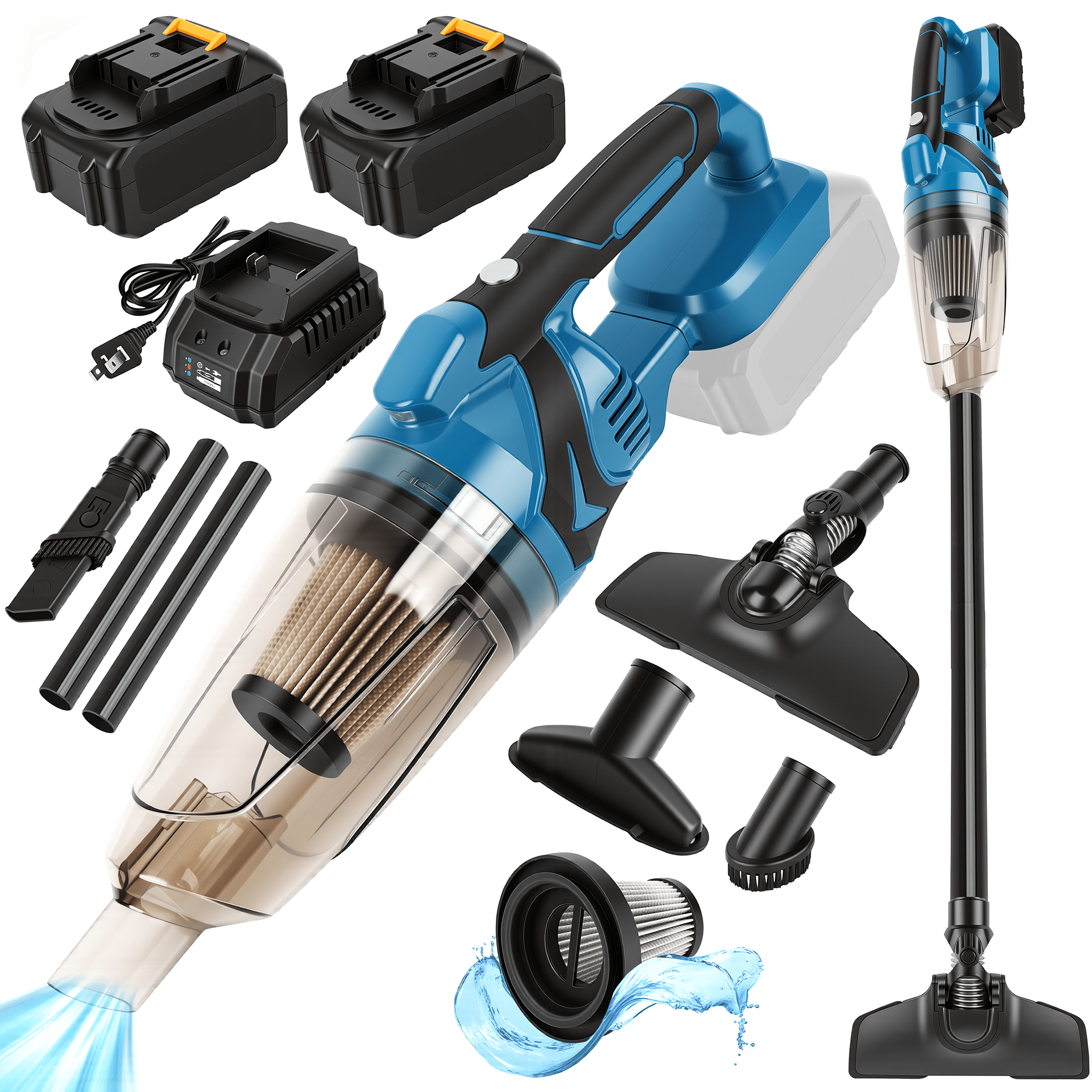 20V Cordless Brushless Vacuum, 5 in 1 Handheld Electric Vacuum
