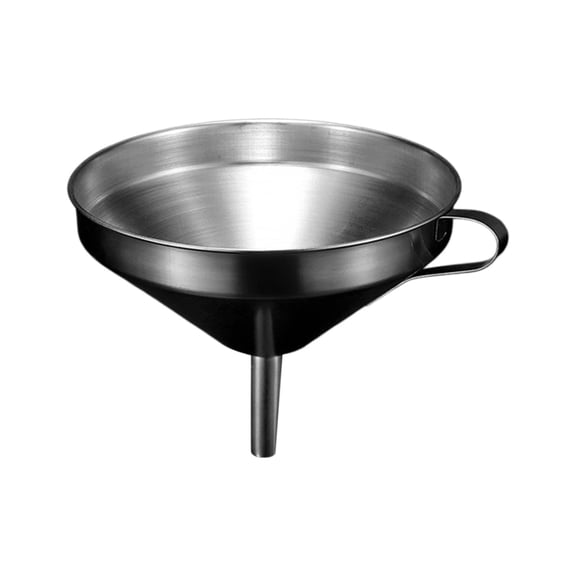 Stainless Steel Kitchen Funnel, Binkne Metal Funnel with Detachable Strainer Filter, Food Grade Cooking Funnels for Transferring Liquid, Oil, Dry Ingredients