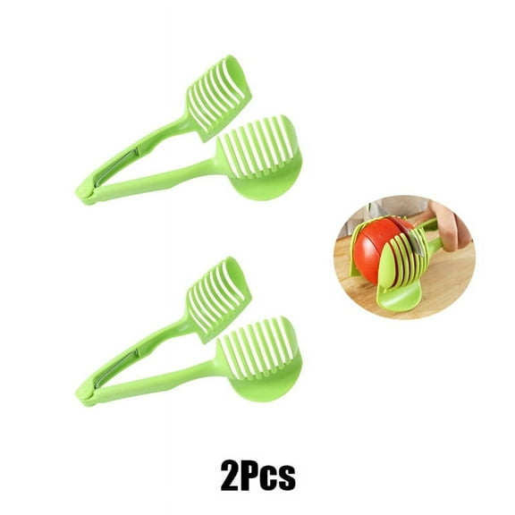 Stainless Steel Kitchen Handheld Orange Lemon Slicer Tomato Cutting Clip Fruit Slicer Onion Slicer KitchenItem Cutter Accessorie