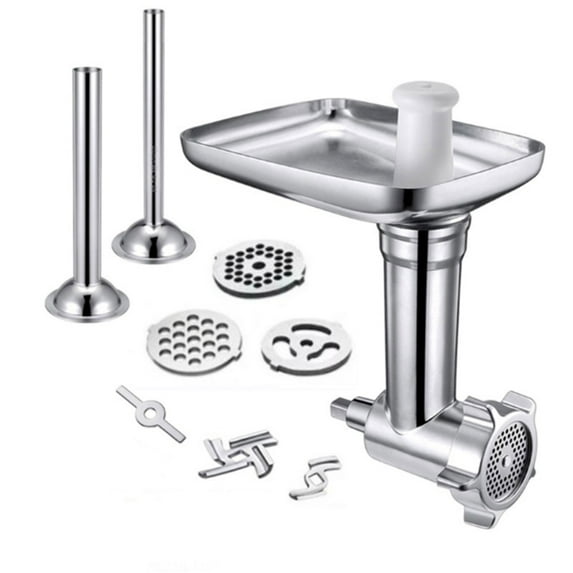 Stainless Steel Kitchen Meat Fittings Cutter Meat Grinder Sausage Filling Attachment For KitchenAid Mixer Blender Kit