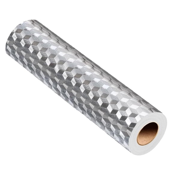 Stainless Steel Kitchen Oil-Proof Adhesive Wallpaper Roll, Oil Proof Sticker Paper, for Countertops, Cabinets&backsplash,High-Temperature Resistant (40cm* 3m)
