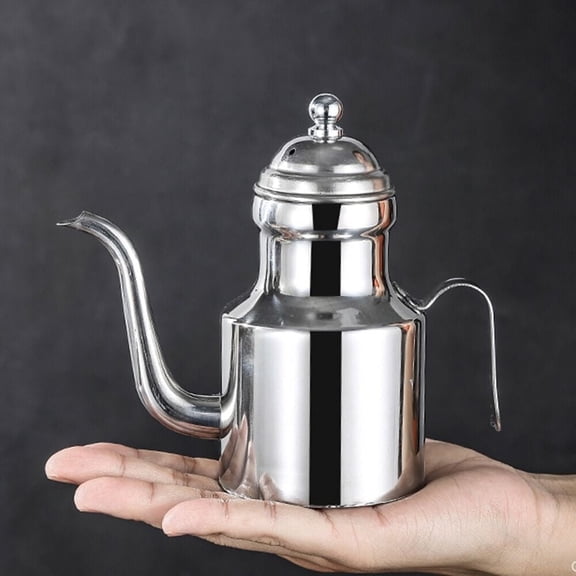 Stainless-Steel Kitchen Olive Oil Bottle Dispenser Pourer Cooking Pot Leakproof AB AB