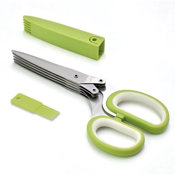 Stainless Steel Kitchen Onion shears Multi-Layer Chopped Green Vegetable Shredding Scissors