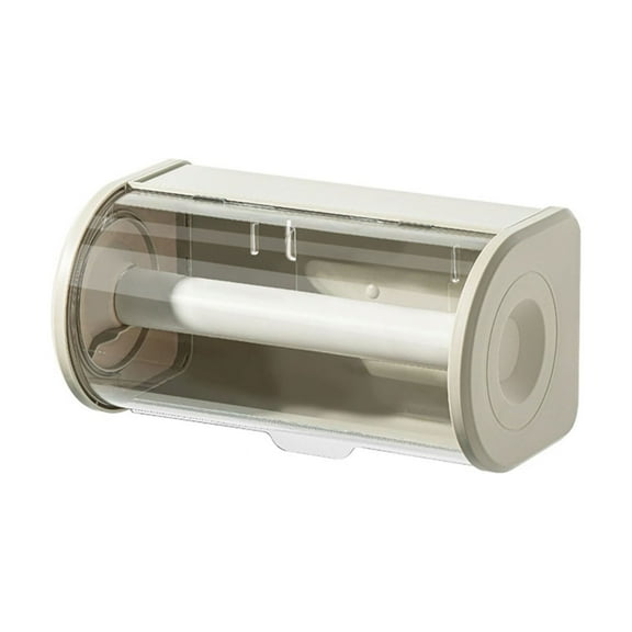 Stainless Steel Kitchen Roll Holder with Protective Cover Large Capacity Paper Towel Storage Rack Organizer