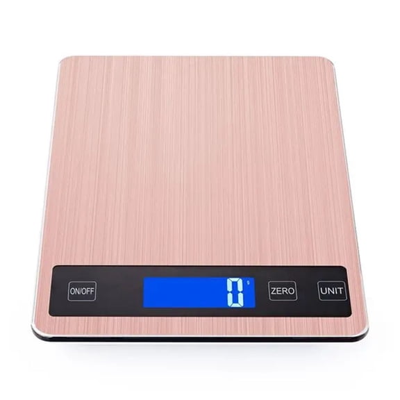 Stainless Steel Kitchen Scale,Gray Food Scale,Digital Display Show Weight In G/KG/LB:OZ/ML/FL.OZ For Cake Baking - High Precision