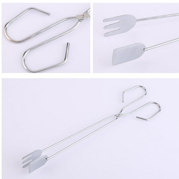 Stainless Steel Kitchen Scissor Tongs, Hiash 16-Inch Extra-Long Long Grilling Tongs Anti-Slip Heat-Resistant Handles, Ideal For Outdoor Barbecues Camping Cooking And Food Serving