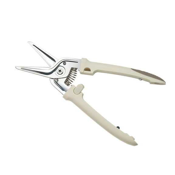 Stainless Steel Kitchen Scissors, Ultra Sharp Multipurpose Poultry Shears for Cutting Chicken Bones Meat Fish, Heavy Duty Kitchen Shears, Dishwasher Safe Utility Scissors with Storage Box, White