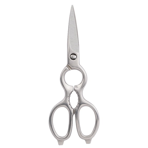 Stainless Steel Kitchen Shears Heavy Duty Full-Steel Forged Metal Scissors for Food, Professional Chef Shears Bone Cutting Meat Pizza Scissors Kitchen Utensils Come Apart, Silver21*7.5cm)