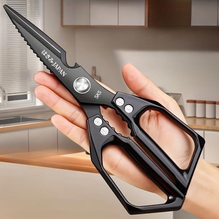 Stainless Steel Kitchen Shears, Multifunctional Kitchen Scissors, Chicken Bone Cutter, Meat Scissors, Household Kitchen Tools, Modern Cutting Food Utensils, Heavy Duty Scissor