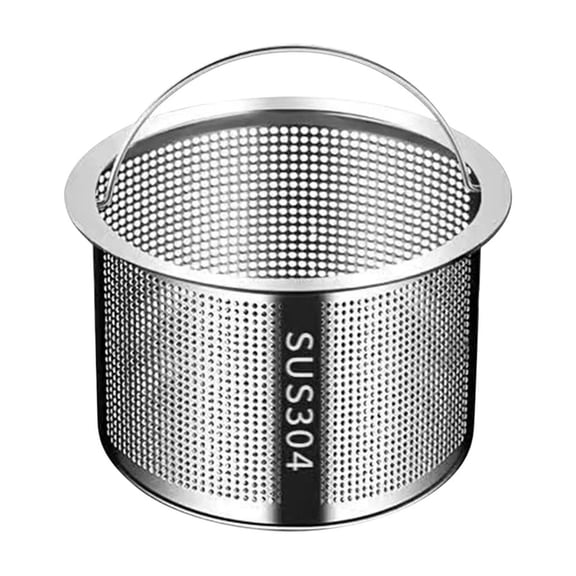 Stainless Steel Kitchen Sink Drain Filter Strainer with Lid for Food Scraps and Vegetable Washing