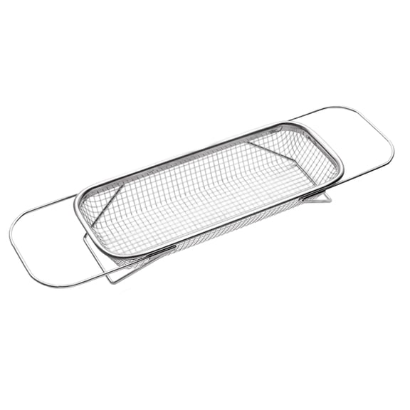 Stainless Steel Kitchen Sink Drainer Basket For Dishwashing With Handles, Over-The-Sink Strainer Rack For Utensils, Food Prep, Dishes - A1 Sink Drainer Organizer