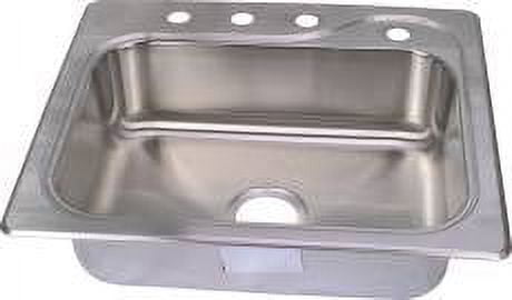 Southhaven 25'' Stainless Steel Single Bowl Kitchen Sink