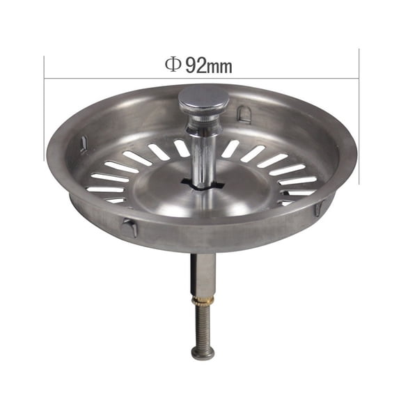 Stainless Steel Kitchen Sink Strainer Basket Replacement Waste Basin Drain Filter with Rubber Gasket for Effective Debris Filtration and Leak Prevention, Easy to Clean and Maintain