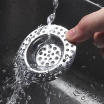 Stainless Steel Kitchen Sink Strainer with Cover | Mesh Metal Filter | Blocks Food Particles & Odor | Easy Clean | Durable Construction | For Standard Sinks | 1 Piece