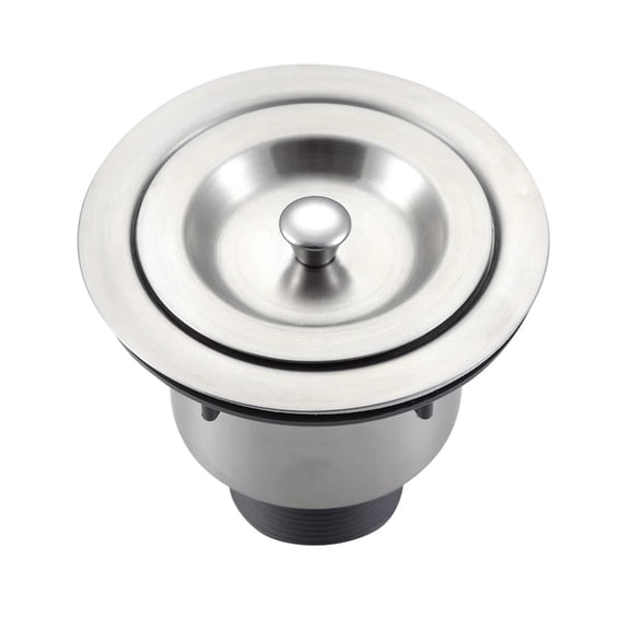 Stainless Steel Kitchen Sink Strainer with Removable Deep Basket & Sealing Lid 2-Layer Filtration, Rust-Proof Drain Accessory-cUPC Certified