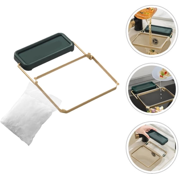 Stainless Steel Kitchen Sink Strainer with Replaceable Mesh Net Food Sink Straining Basket Preventing Debris from Entering Sewer