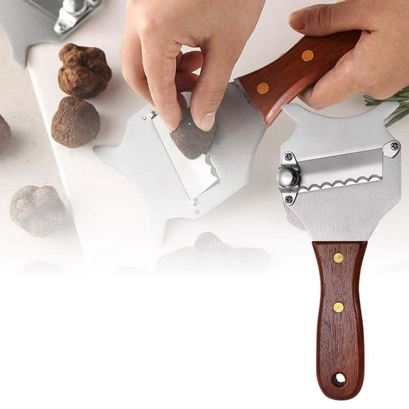 Stainless Steel Kitchen Slicer With Adjustable Elegant Handle Versatile Chocolate Shaver And Wavy Dessert Cutter For Use