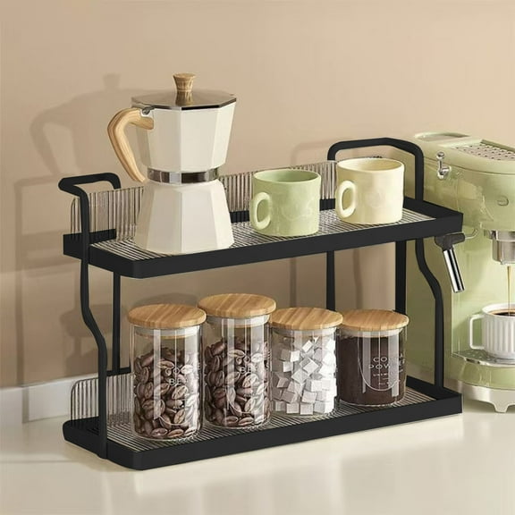 Stainless Steel Kitchen Spice Rack | Countertop Storage Shelf with Drainage | 12.01" x 7.99" x 4.8" White Organizer for Utensils, Sponges & More | Space-Saving Sink Shelf | Easy to Install & Clean
