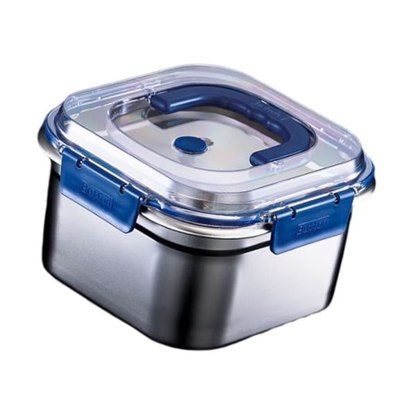 Stainless Steel Kitchen Storage Solution Household Crisper with Handle Lunch Box