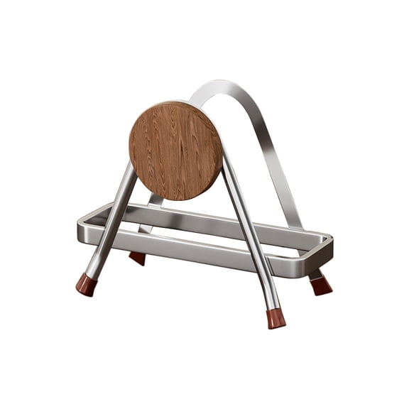 Stainless Steel Kitchen Stove Tool Cover Rack, Multicolor, 17x15x13.8cm, Drainage & Storage, Countertop Space Saver