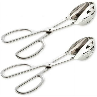 Stainless Steel Tongs - Rubber Grip - Silver - 16 - 1 Count Box