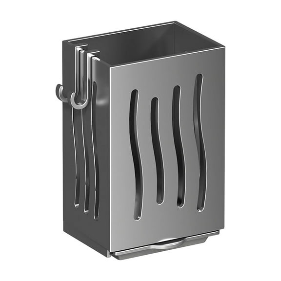 Stainless Steel Kitchen Utensil Holder for Countertop, Spoon Spatula Organizer,Modern Rectangular Large Cooking Utensil Caddy Counter