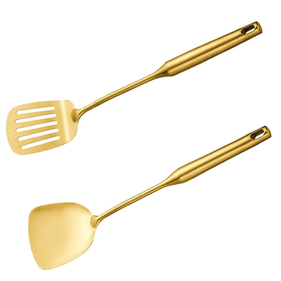 Stainless Steel Kitchen Utensil Set -2 Cooking Utensils, Colorful Titanium Plated Set Kitchen Tools Gadgets