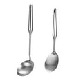 thumbnail image 1 of Stainless Steel Kitchen Utensils Set,standcn 2 Pcs All Metal, 1 of 5