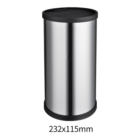 Stainless Steel Knife Block Set with Drainage Holes – 2-Pack Modern Countertop Organization with Ventilated Top, Non-Slip Base, and Versatile Slot Design