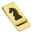 thumbnail image 1 of Stainless Steel Knight Chess Piece Classic Slim Money Clip Credit Card Holder, 1 of 2