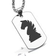 thumbnail image 1 of Stainless Steel Knight Chess Piece Dog Tag Pendant Necklace, 1 of 3