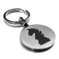 thumbnail image 1 of Stainless Steel Knight Chess Piece Round Medallion Keychain Circle Ring, 1 of 2