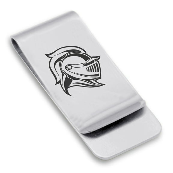 Stainless Steel Knight Warrior Champion Classic Slim Money Clip Credit Card Holder