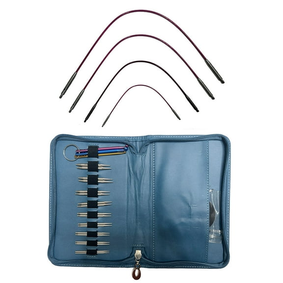 Stainless Steel Knitting Needle Circular Knitting Needle Set 2.2-4.5mm Interchangeable Circular Needle Knitting Tool