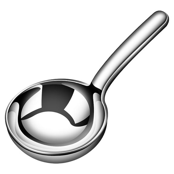 Stainless Steel Korean Large Round Spoon Cooking Utensil for Heat Serving in Restaurant Kitchen Dining