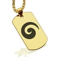thumbnail image 1 of Stainless Steel Koru (Spiral) Maori Symbol Dog Tag Pendant Necklace, 1 of 3