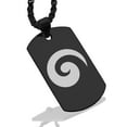 thumbnail image 1 of Stainless Steel Koru (Spiral) Maori Symbol Dog Tag Pendant Necklace, 1 of 3
