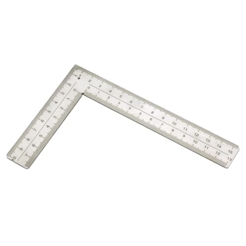 Stainless Steel L Shaped Ruler,4 inch by 6 inch,Square Framing Measuring Tool for Engineer Carpenter