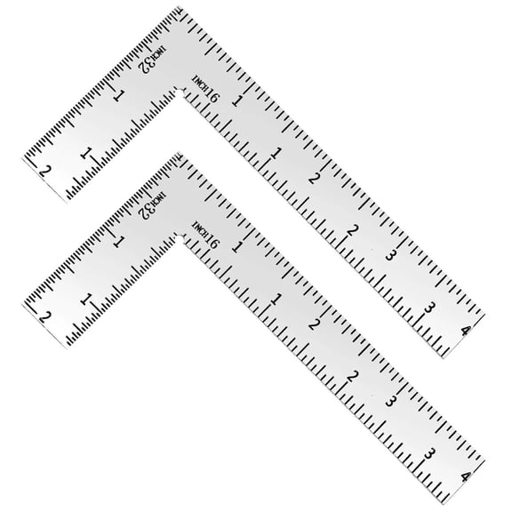 Stainless Steel L Square, 2x4 Inch Right Angle Ruler for Car Engineer