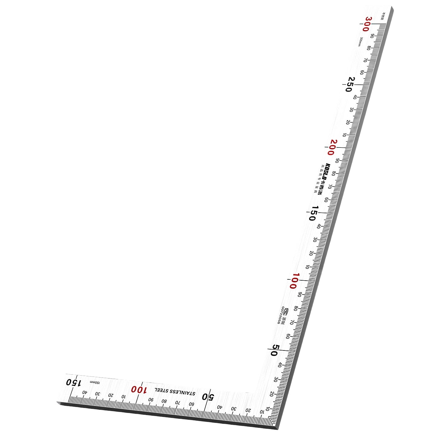 Scale And Ruler Difference Stainless Steel L Square Ruler 90 Degree Measuring Tool with Clear ...