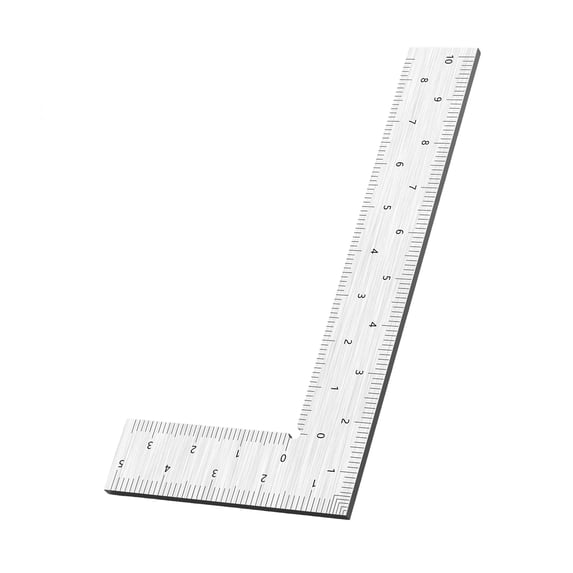 Stainless Steel L Square Ruler 90 Degree Measuring Tool with Clear ...